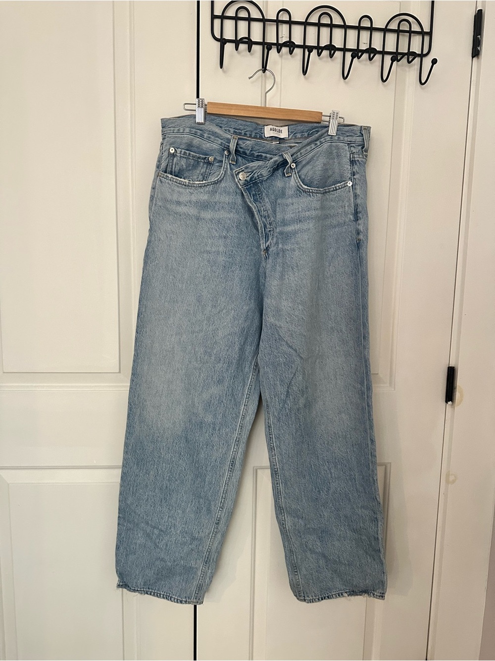 Agolde Light Blue Wide Leg Jeans